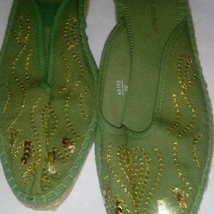 Montero Bay Club Espadrille Wedge Mule Shoes